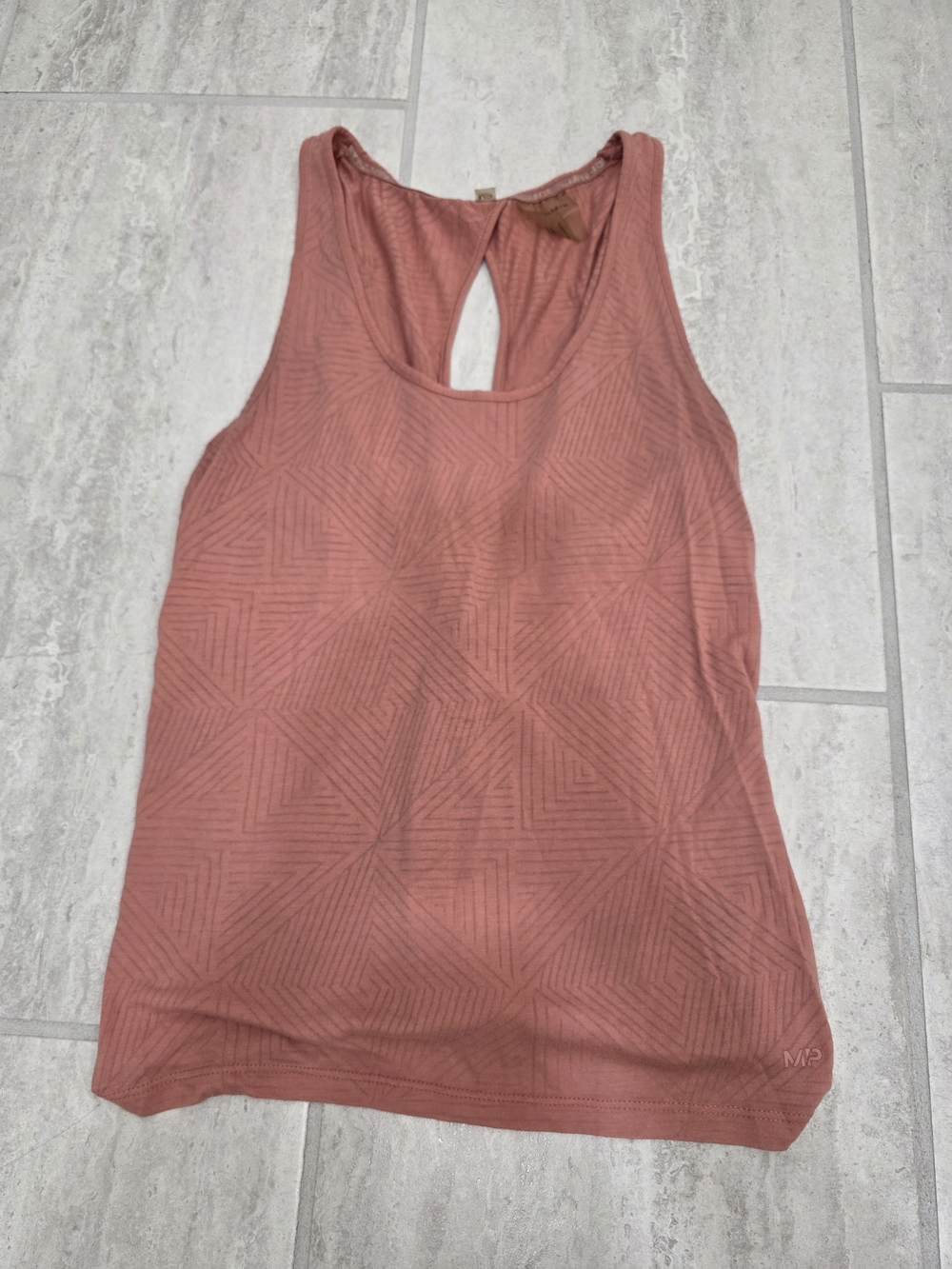 Women’s Geometric Racerback Tank Top - Dusty Rose